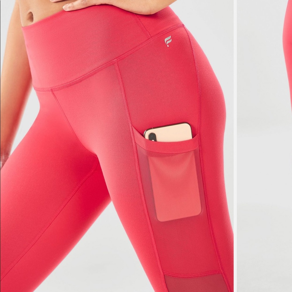 Fabletics 7/8 Powerhold Leggings- On The Go Mesh … - image 6